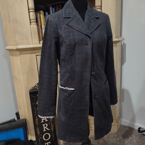 Free People Plaid & Paisley Jacket with kick-pleat - Picture 10 of 17